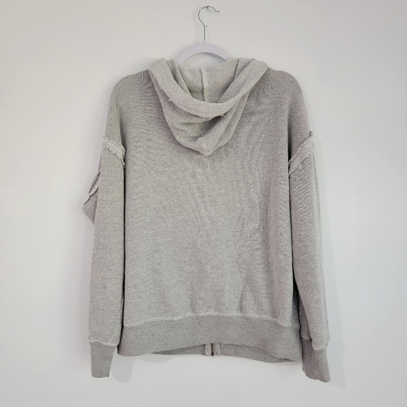 Sundance Annabeth Zip Hoodie Floral Embroidered Gray Women's Size Small - Picture 7 of 10